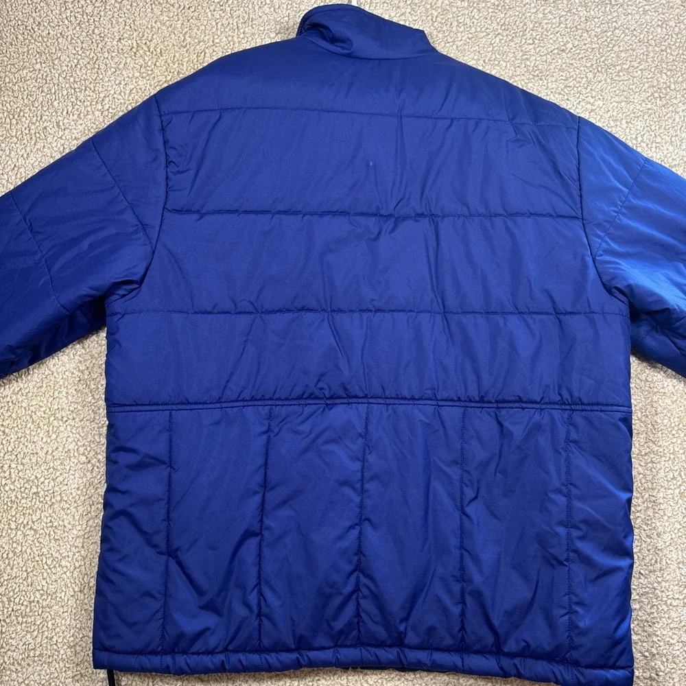 Vintage 90's Nike Quilted Neck Puffer Coat Jacket Men's L Blue